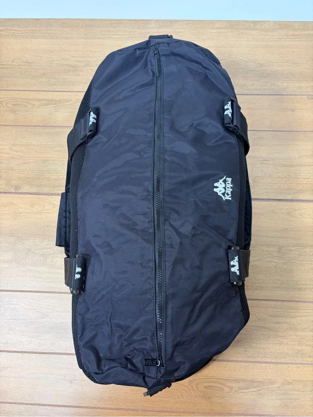Kappa Angan Large Black Duffel Bag